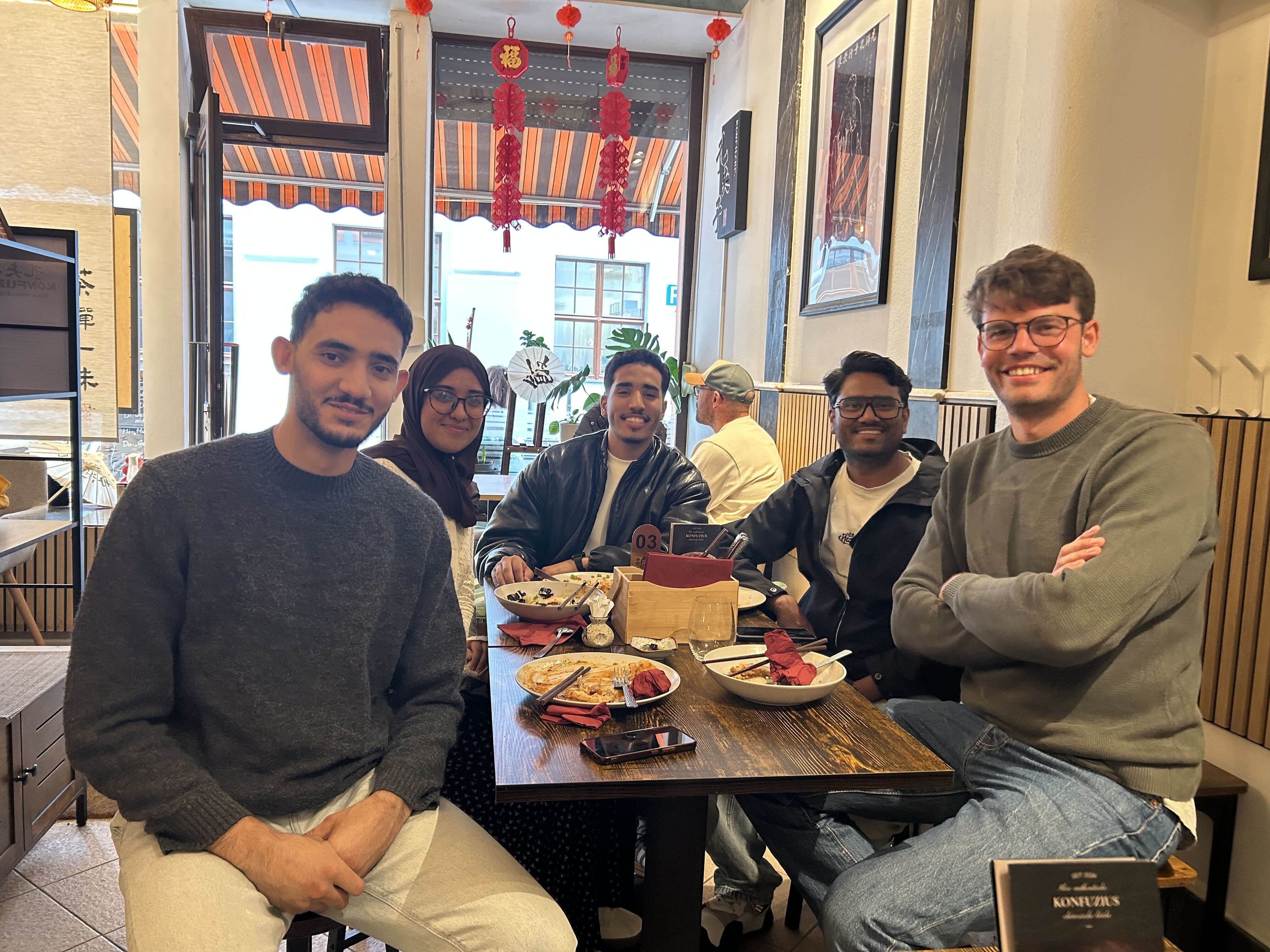 Farewell lunch with colleagues in Freiberg